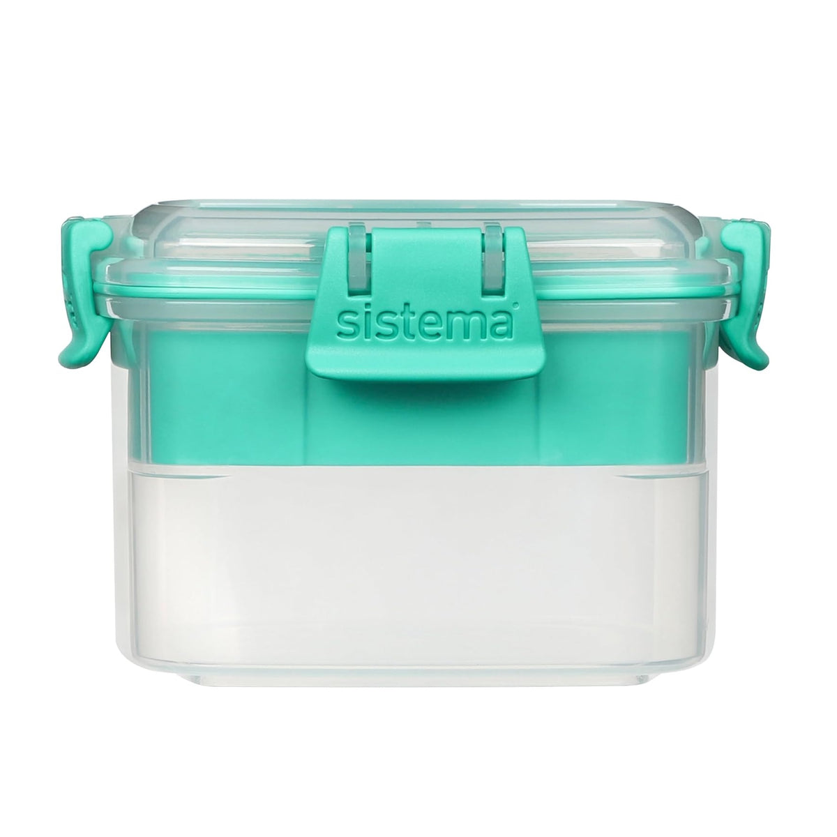 Sistema To Go Clip-Lid Snack Container Assorted Colour 400ml 21320 | BPA-Free | Portable Food Storage Box