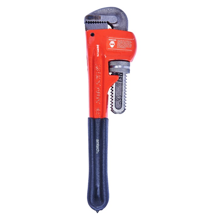 Amtech Professional Pipe Wrench Red and Black 12-Inch C1258