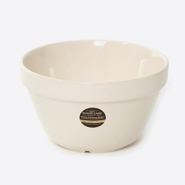 Mason Cash Classic Ceramic Pudding Basin White 160mm 2005.004 | Mixing Bowl | Durable and Chip-Resistant