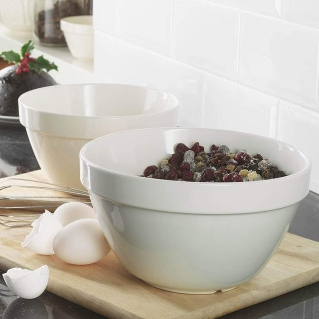 Mason Cash Classic Ceramic Pudding Basin White 160mm 2005.004 | Mixing Bowl | Durable and Chip-Resistant
