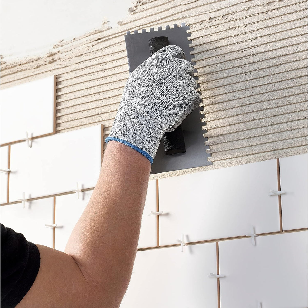 Everbuild 703 Dual-Purpose Ready Mixed Fix and Grout Tile Adhesive White 750g FIX005 | For Bathrooms-Kitchens and Showers