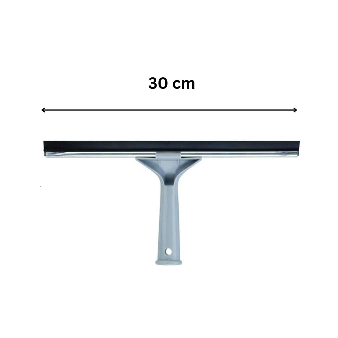 Elliot Multi-Purpose Plastic Window Squeegee with Rubber Blade Grey 30cm EL4430-H | Streak-Free | Glass Cleaner for Windows-Mirrors-Tiles and Shower Screens