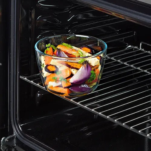 Pyrex Round Glass Food Storage Container with Lid Clear 600ml 152P001 | Airtight | Thermal Shock Resistant