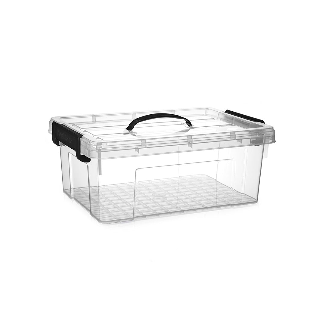 PlasticForte Multipurpose Box No F4 Transparent 12.6Ltr 30cm x 42cm x 16.5cm 1545102