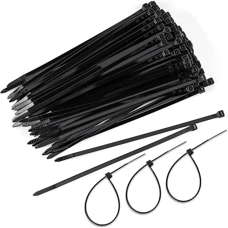 Green Jem Releasable and Reusable Cable Ties Black 400mm x 8mm Pack of 10 HW10QR400B | Loop Tensile Strength 48Kg | Simple to Install and Release