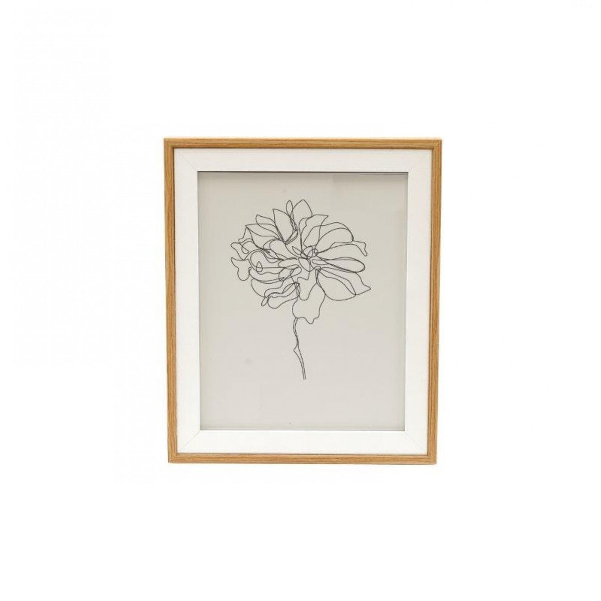SiL Modern Wooden Photo Frame with Stand and Hanging Hooks Brown and White 20cm x 25cm PH2510 | Elegant Picture Frames for Home and Office Decor