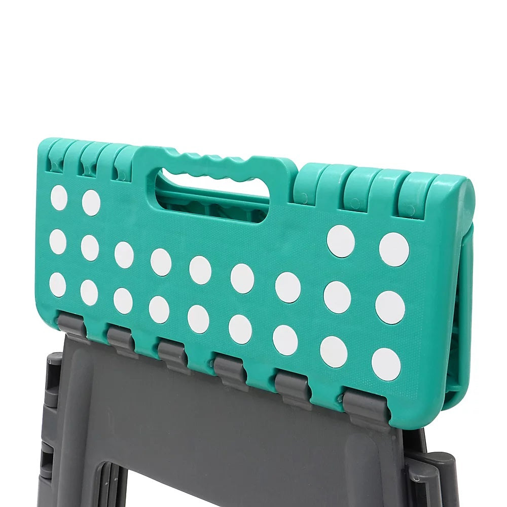 JVL Folding Step Stool Grey Large 1.55Kg 20-081GY | Size- 40cm x 39cm x 32cm | Folded- 53cm x 39cm x 4cm | Easy and Light to Carry