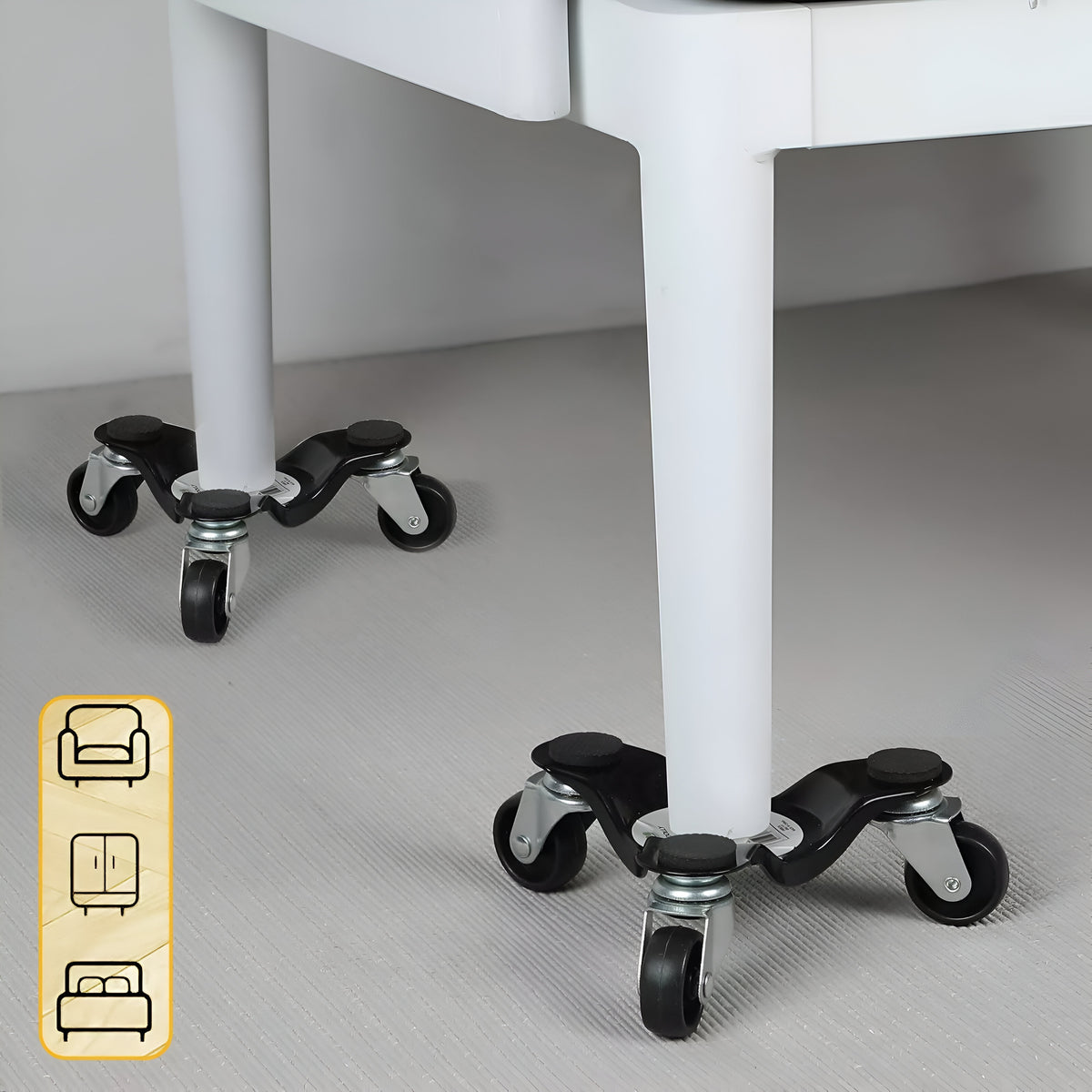 Pro User 3 Wheel Moving Dolly Black WD300