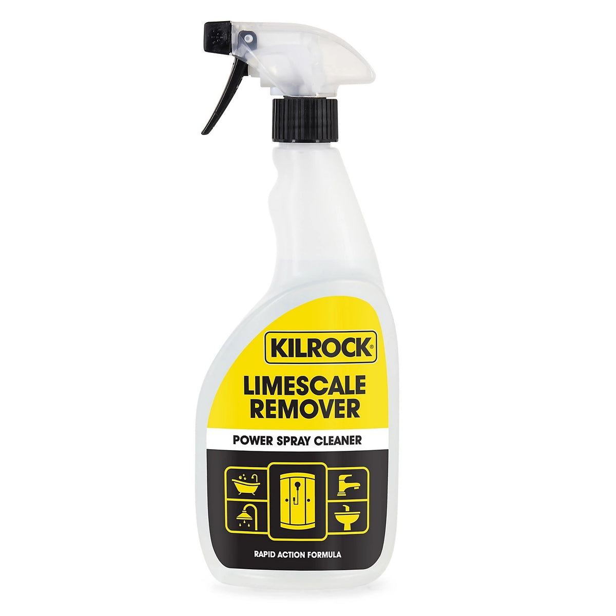 Kilrock Limescale Remover Power Spray Cleaner 750ml POWERSPRAY | Eliminates Hard Water Stains | Leaves a Lasting Shine | Powerful Rapid Action