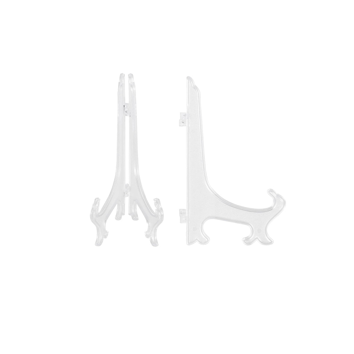 SiL Home Foldable Plastic Plate Stands Assorted Colours 9cm x 5cm Pack of 3 HH6131 | Hinged Easel Display Holders for Photos-Wedding Place Cards and Art
