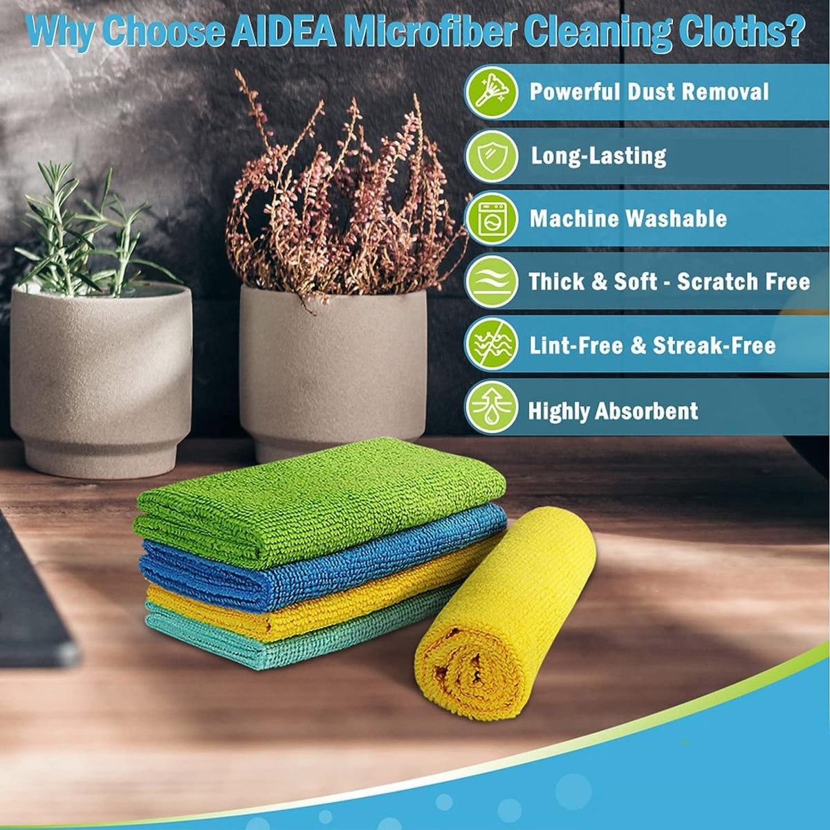 Bettina Microfibre Cleaning Cloths Assorted Colours Pack of 4 B510 | Highly Absorbent and Lint-Free | Multipurpose for Kitchen-Home and Car | Streak-Free Shine | Durable and Reusable
