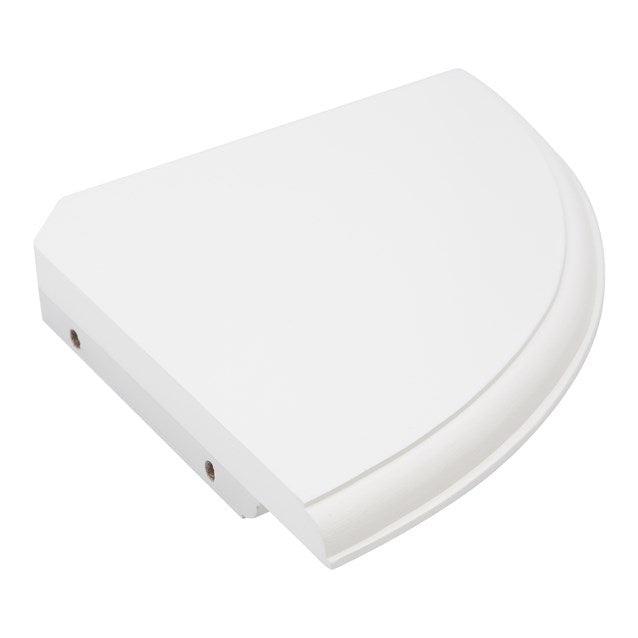 Anika Space-Saving Floating Corner Shelf with Wall Fixings White 28.5cm x 28.5cm 66809 | 2Kg Capacity