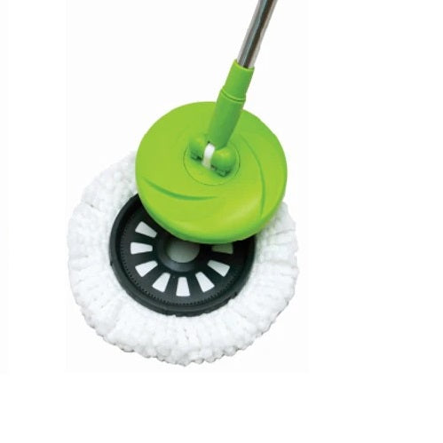 Bettina Clean Water Spin Mop with Bucket Green and White B505 | Self-Cleaning Mop System | 2 Mop Pads Included | Lightweight and Easy to Use | Compact for Storage