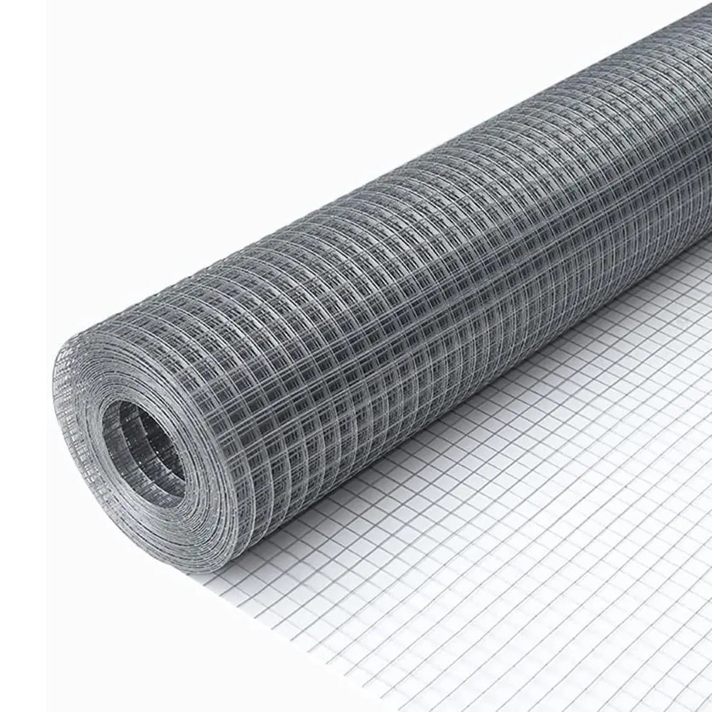 Green Blade Heavy-Duty Galvanised Mesh Wire Net Metallic Grey 4Mtr x 0.9Mtr x 13mm CW152 | Garden Netting for Plants-Trees and Fencing | Deter Birds and Pests | 19G Gauge Strong