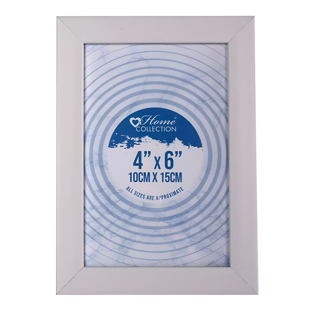 Design Group Cambridge Glass Frame White 4-Inch x 6-Inch MIAL-2 | Made from 100 Percent Recycled Materials