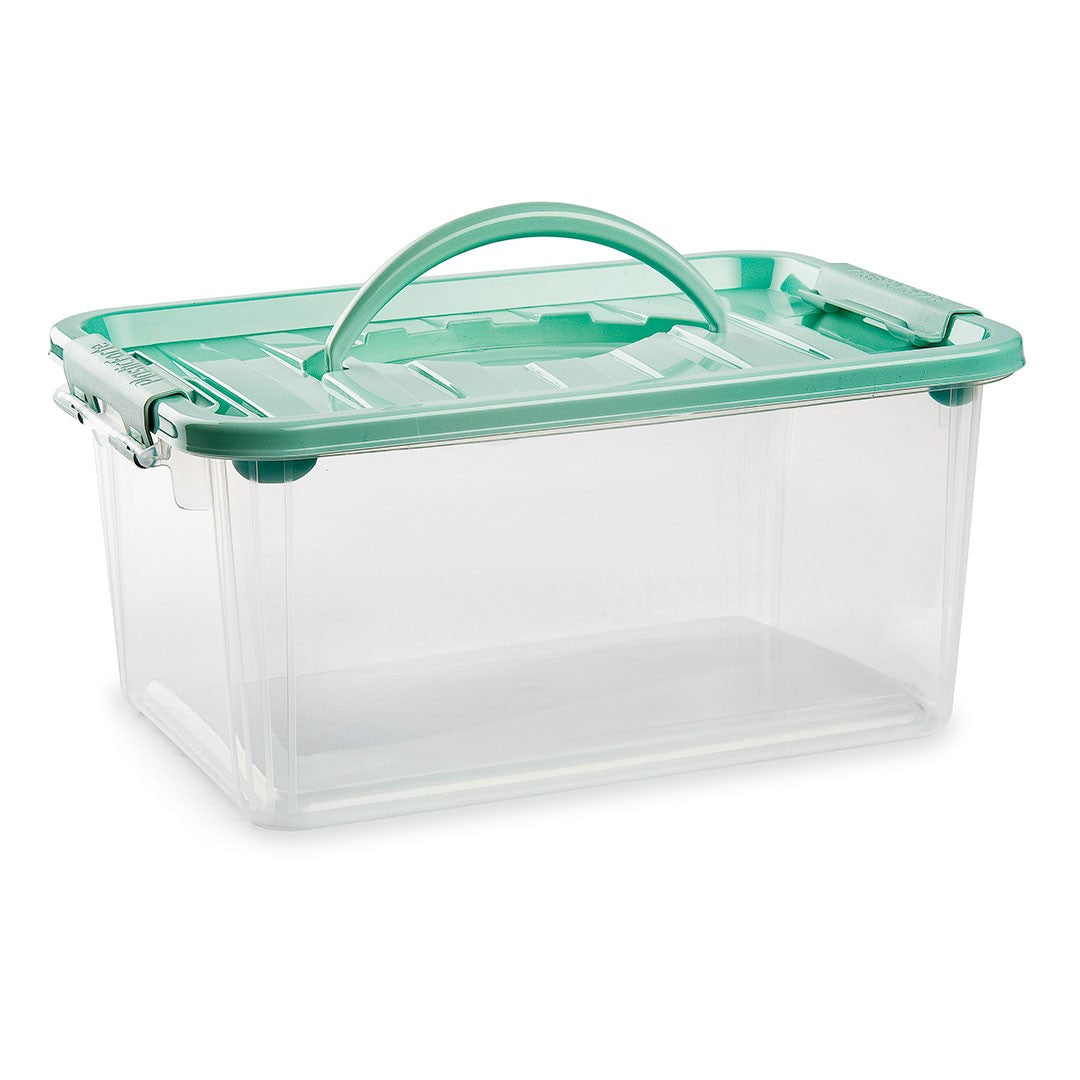 PlasticForte No.23 Multipurpose Box with Clip Lid and Handle Clear 3.5Ltr 116671A