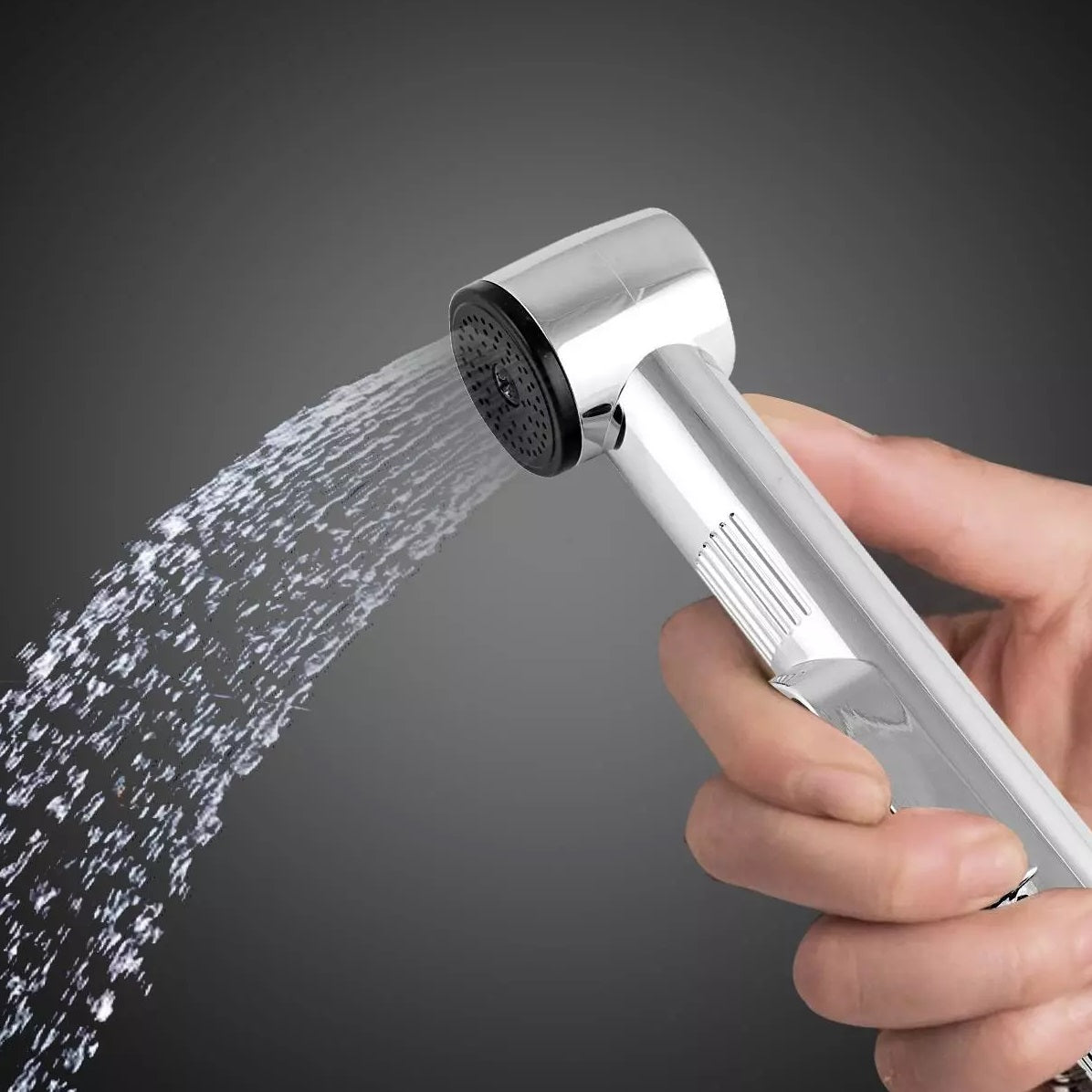 Geepas Trott Shattaf Set Chrome GSW61069 | Material Fresh ABS | Water Pressure 0.2MPA-0.4MPA | Soft Spray Non Stop Water Jet