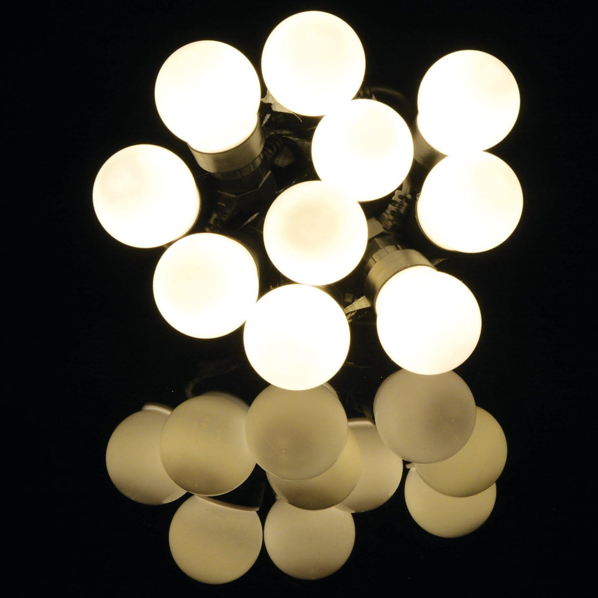 Lyyt Outdoor LED Festoon Lights Warm White 10Mtr Pack of 10 880g 155.680UK | Weatherproof String | Lights for Garden-Parties and Events | Connectable Up to 12 Sets | IP44 Rated Adapter | Durable and Energy Efficient | Power Cable Length - 5.2Mtr
