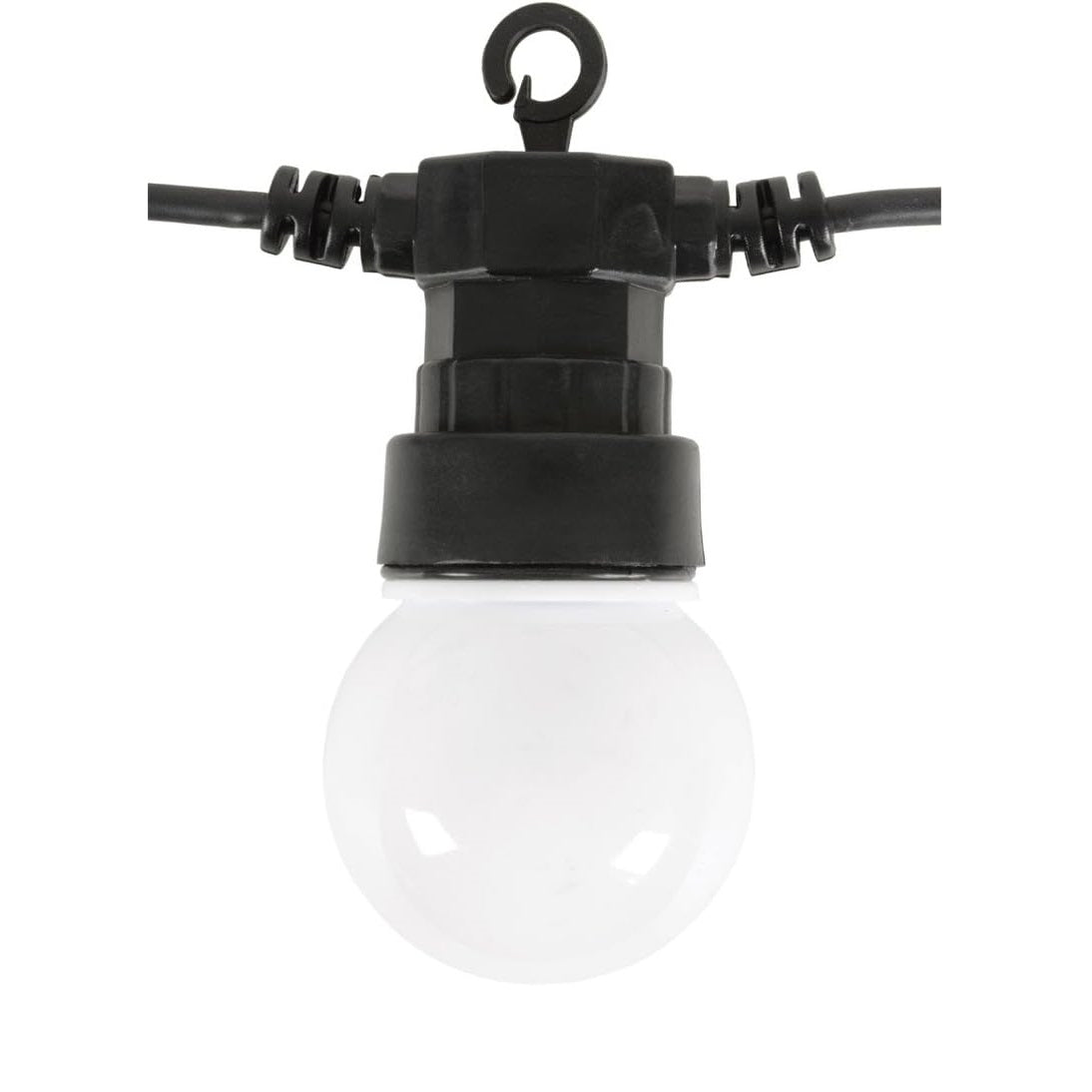 Lyyt Outdoor LED Festoon Lights Warm White 10Mtr Pack of 10 880g 155.680UK | Weatherproof String | Lights for Garden-Parties and Events | Connectable Up to 12 Sets | IP44 Rated Adapter | Durable and Energy Efficient | Power Cable Length - 5.2Mtr