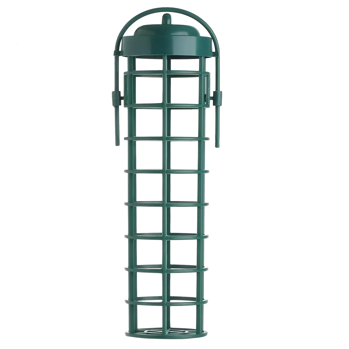Redwood Leisure Plastic Fat Ball Feeder Green H25cm BF124 | Waterproof | Durable | Ready Assembled | Strong Durable Plastic | Easy to Fill and Hang from a Tree - Bird Feeding Station or Table