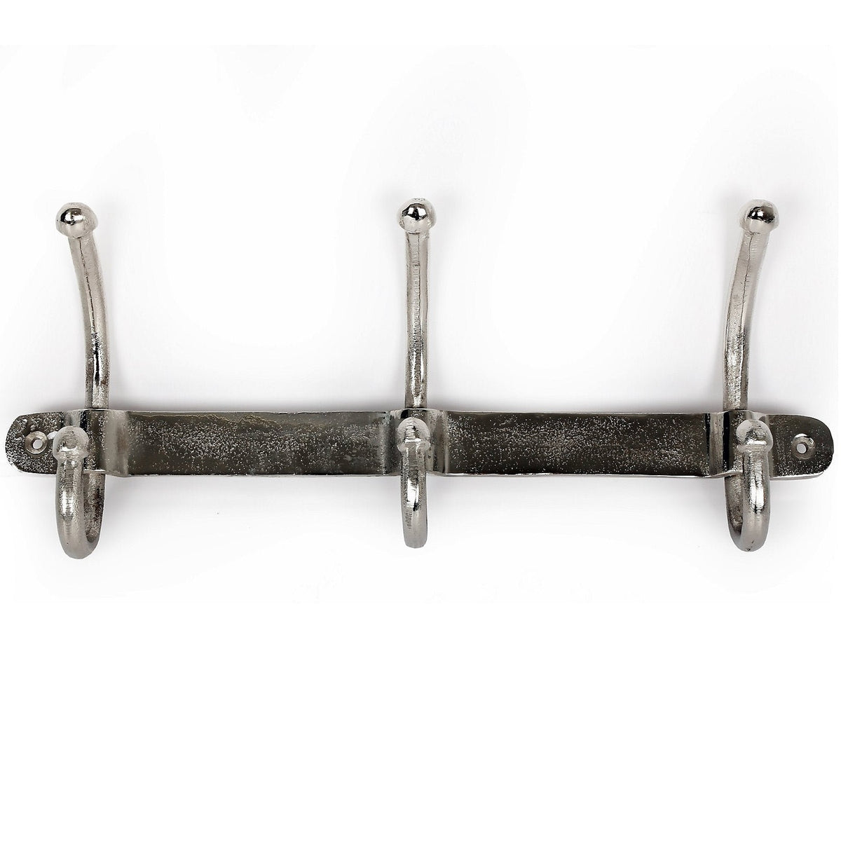 Sifcon Wall Mounted Triple Coat Hooks Chrome 45cm x 17cm x 10cm HH5564