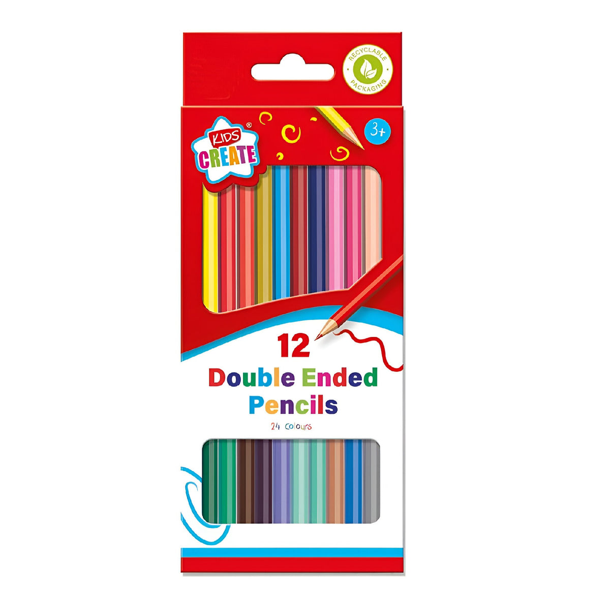 Design Group Kids Create Double Ended Pencils Assorted Pack of 12 CDPE