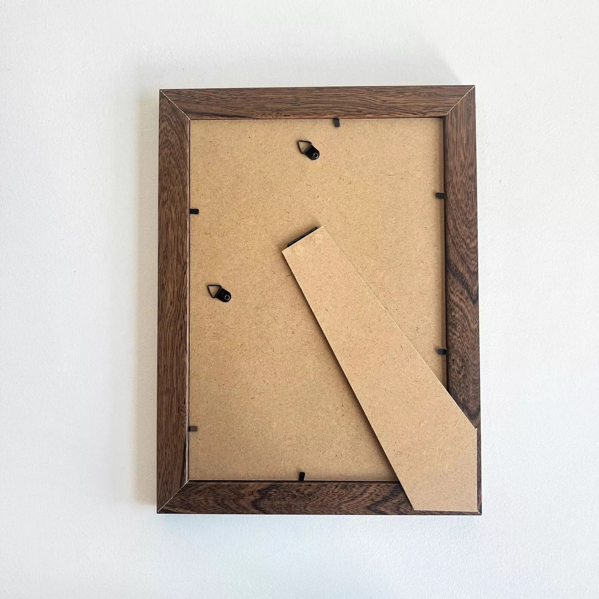SiL Modern Rustic Wooden A4 Photo Frame with Stand and Hanging Hooks Dark Walnut 20cm x 29cm PH2440 | Elegant Picture Frames for Home and Office Decor