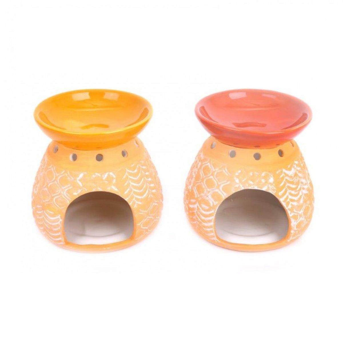 SiL Handmade Kasbah Oil Burner with Hand-Painted Design Assorted Colours Pack of 1 KA0004 | Traditional Aromatherapy Diffuser for Essential Oils and Wax Melts