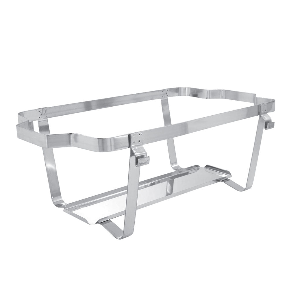 SQ Professional Banquet Double Compartment Chafing Dish Chrome 570mm x 360mm x 320mm 13.5Ltr 1461 | High Quality Stainless Steel | Ideal for all Buffet Services | Twin Fuel Holders for Even Heat Distribution | Easy to Clean | Effortless to Transport