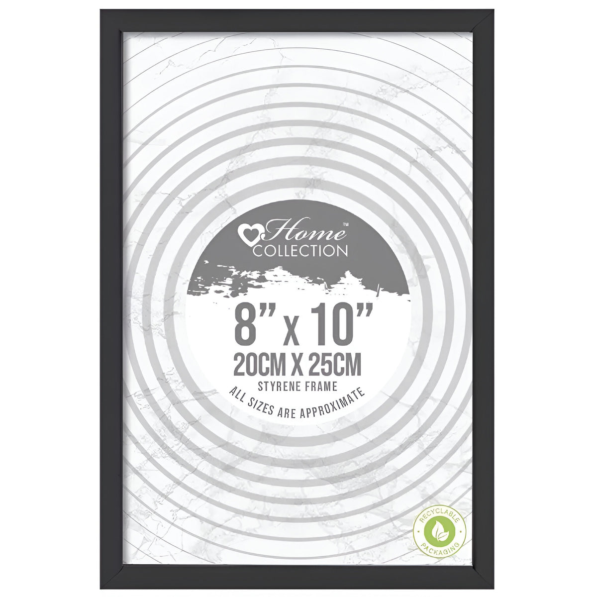 Design Group Home Collection London Styrene Frame Black 8-Inch x 10-Inch BSYD/3