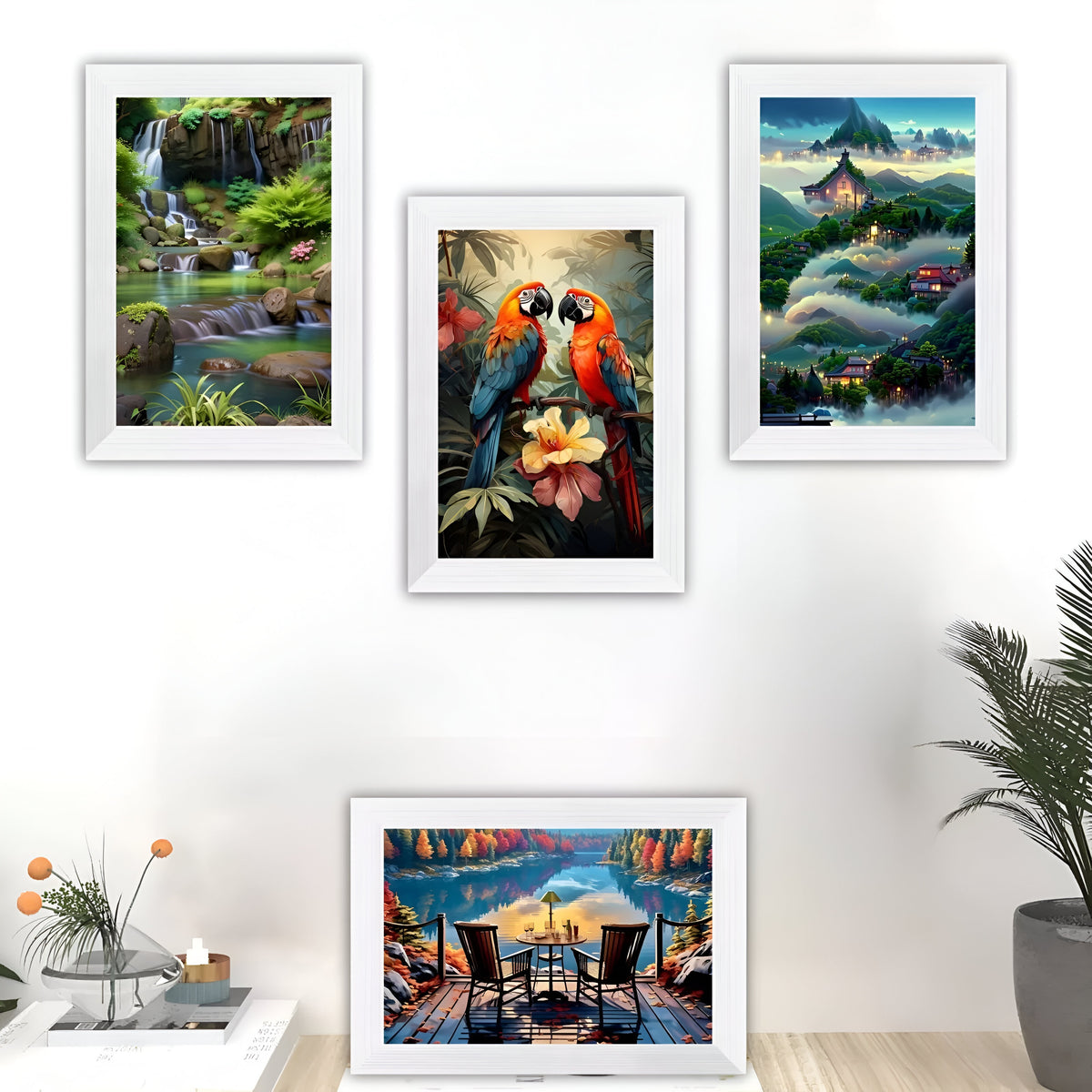 Design Group Home Collection A4 Certificate Cambridge Glass Frame White 21cm x 29.7cm MIAQ/2