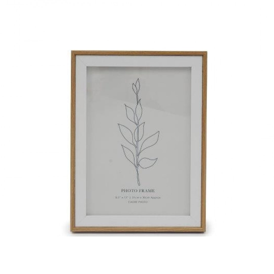 SiL Wooden A4 Photo Frame with Stand and Hanging Hooks White 26cm x 34cm PH2512 | Elegant Picture Frames for Home and Office Decor