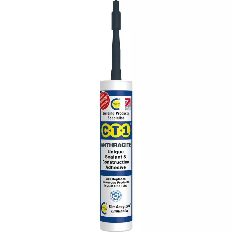 C-Tec CT1 Unique Sealant and Construction Adhesive Anthracite 290ml 535307