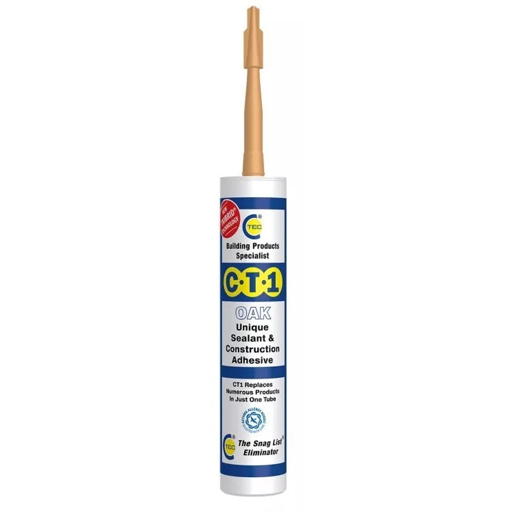 C-Tec CT1 Unique Sealant and Construction Adhesive Oak 290ml 535506
