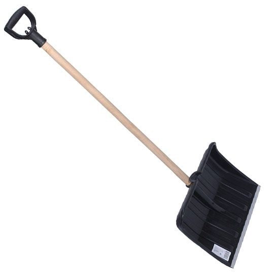 Plastic and Wood Snow Shovel Black 121cm SN1200020