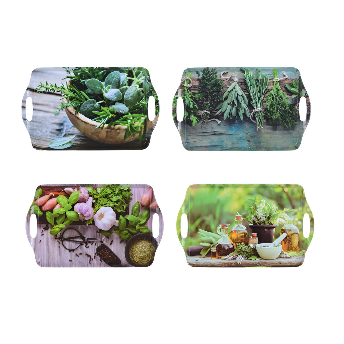 Excellent Houseware Melamine Serving Tray Assorted 38cm x 23cm Pack of 1 170459020