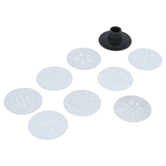Excellent Houseware Stainless Steel Cookie Gun Black and Silver 17-Piece 170452960