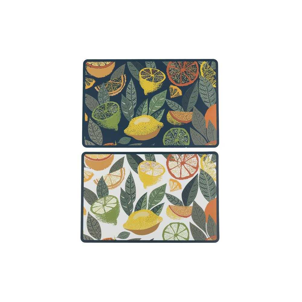 Sifcon Citrus Wipeable Placemat Assorted 44cm x 29cm KG3689
