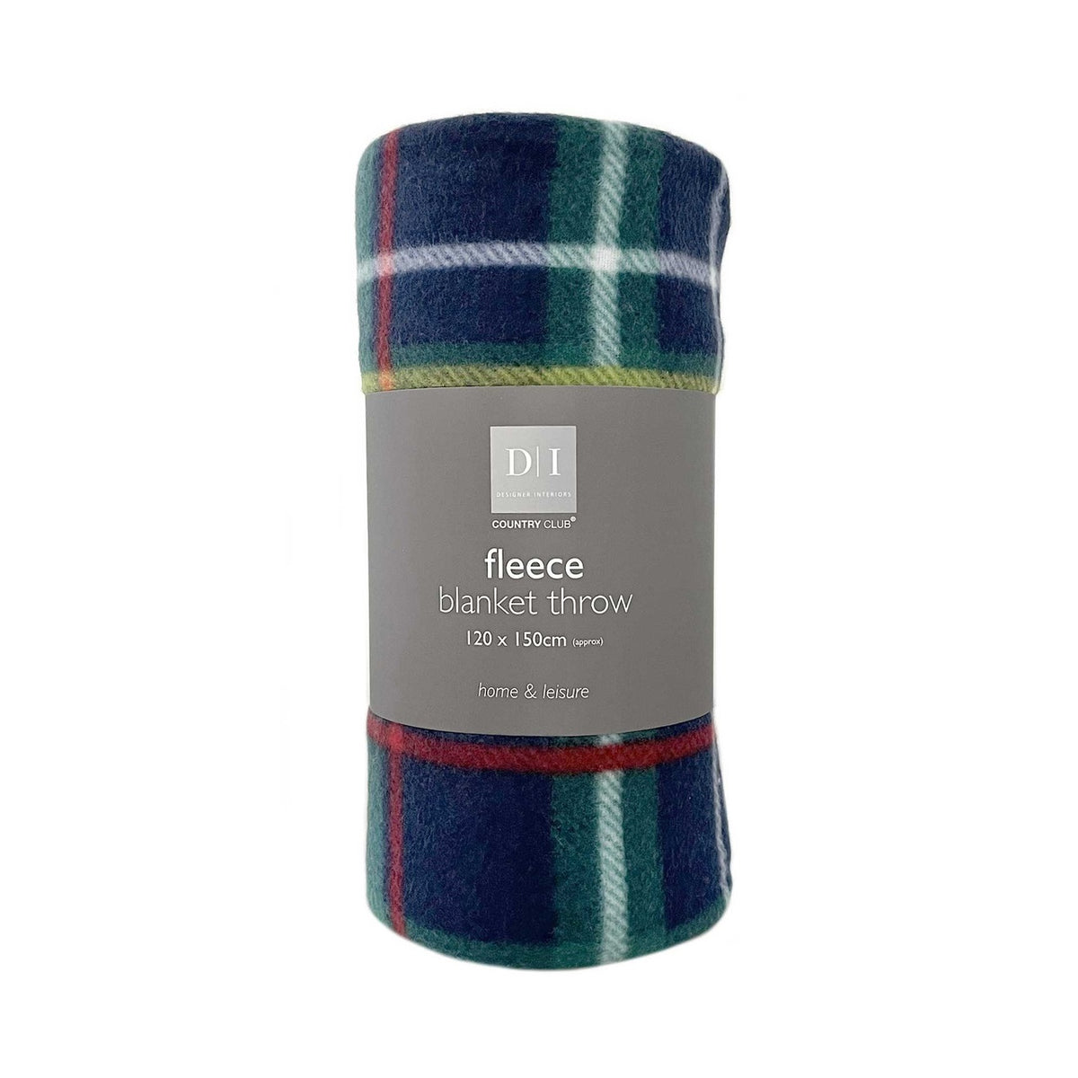 Country Club Balmoral Design Fleece Blanket Throw Multicoloured 120cm x 150cm FTS224102