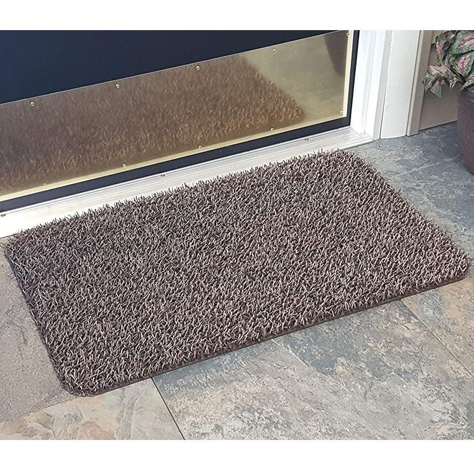 Country Club Magic Door Mat Black and White 70cm x 45cm RUG229336 | Super Absorbent | Non-Slip-Traps Dirt and Water | Ideal for Muddy Boots and Wet Shoes | Anti-slip Backing | Keeps Floor Clean and Dry