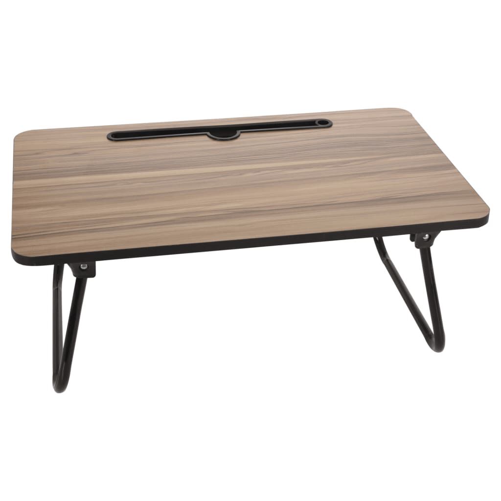 Excellent Houseware Foldable Bed Table Brown 52.5cm x 30cm x 21.5cm 170492040