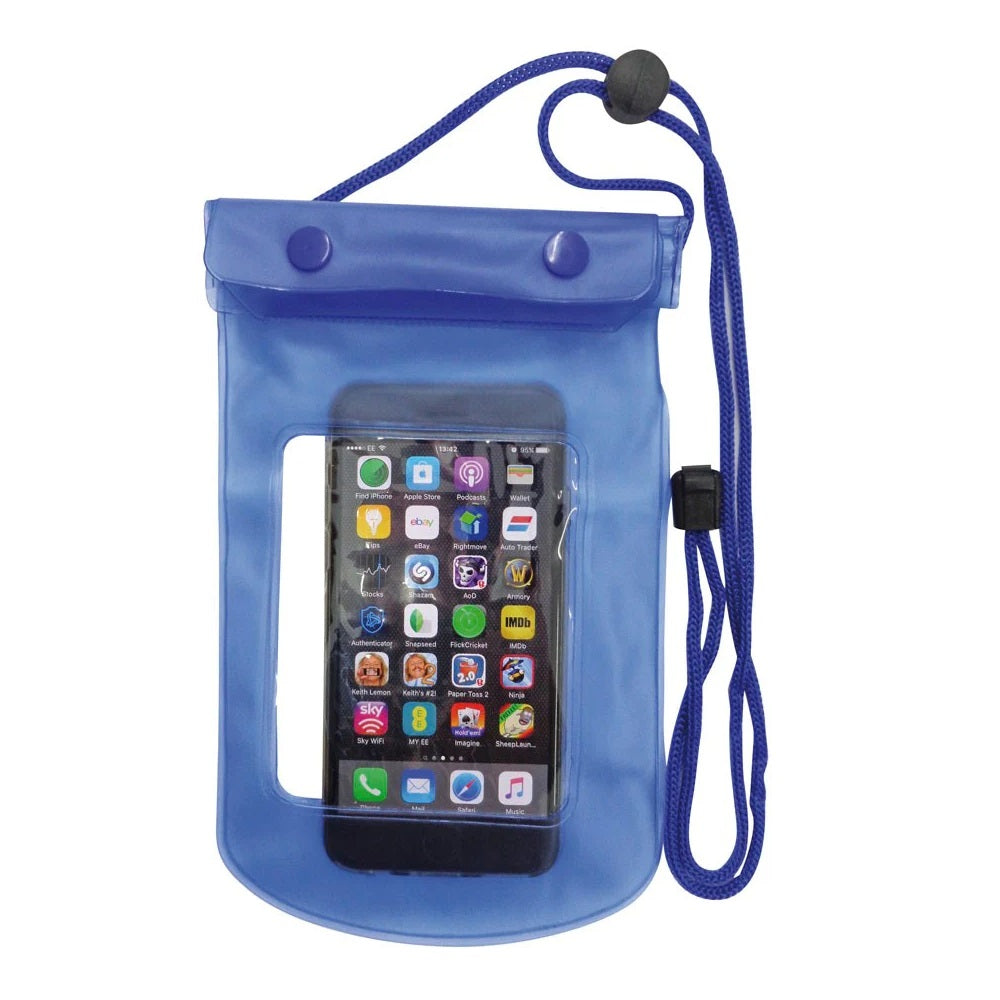 Globetrek Waterproof Pouch Blue HWP151279 | Double Zip Lock Helps Keep Contents Safe and Dry | Ideal for Travel and on the Beach