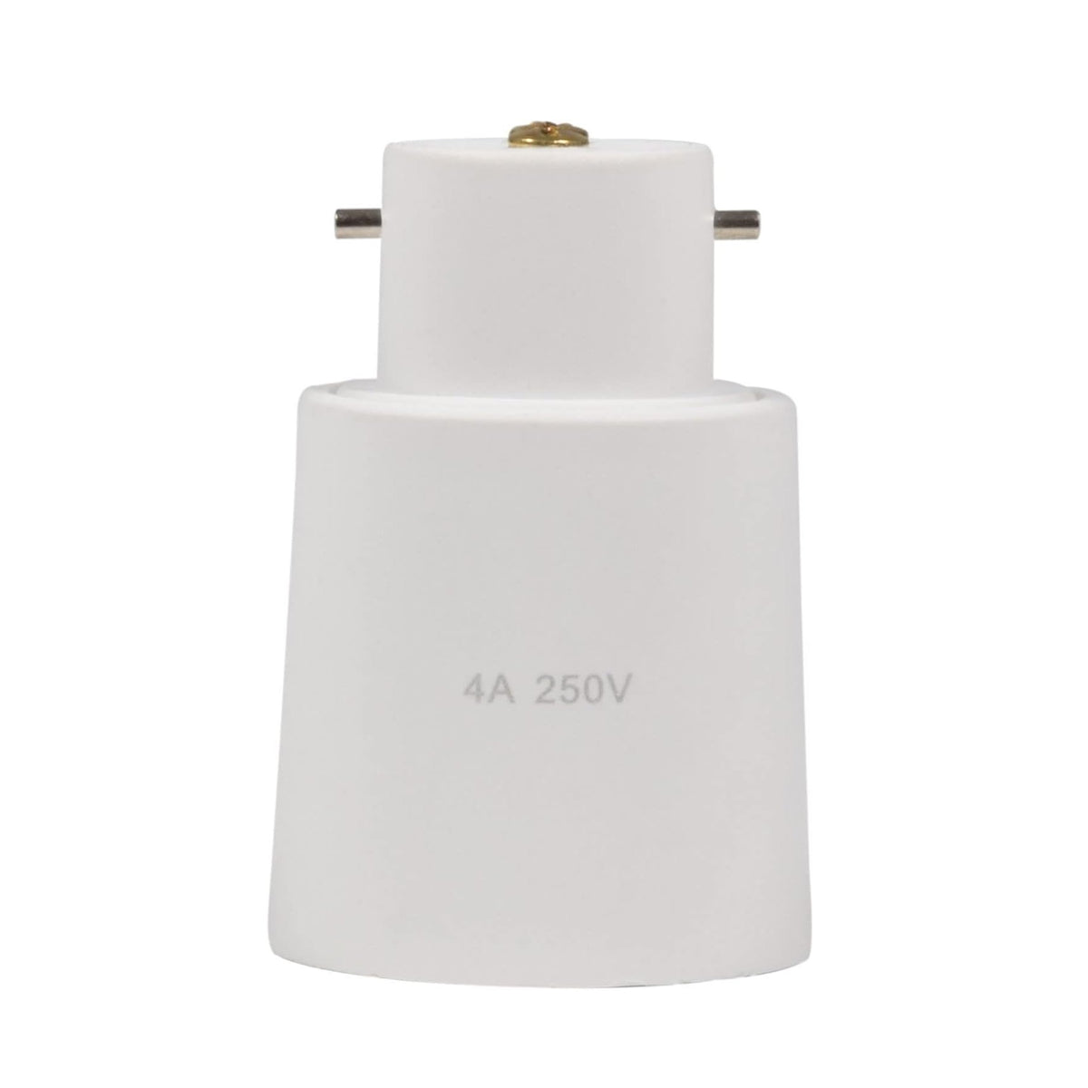 AVSL B22-E27 Lamp Socket Converter White 50mm x 35mm 401.090UK | Bayonet To Edison |  Durable and Safe Socket Adapter for LED-CFL and Incandescent Bulbs