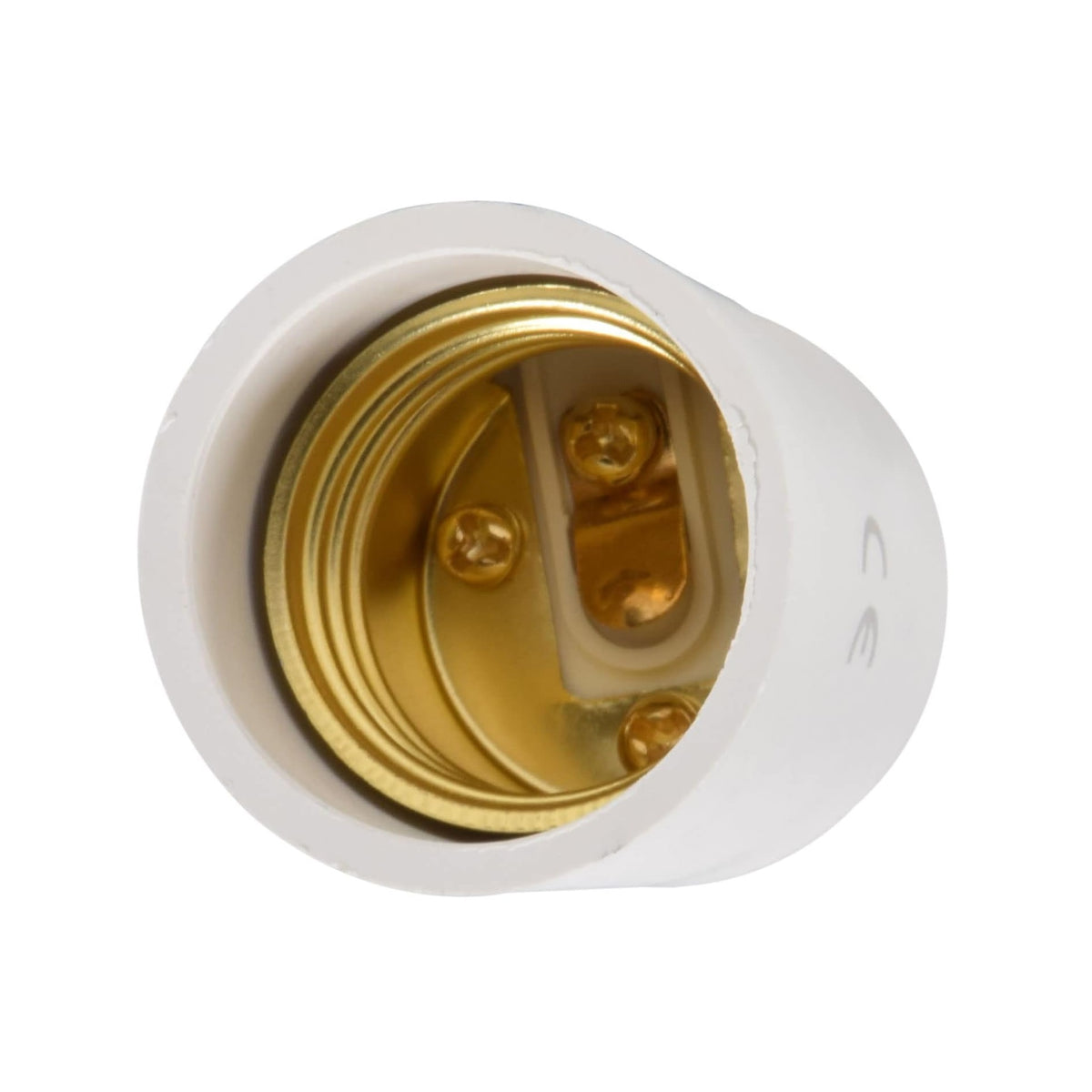 AVSL B22-E27 Lamp Socket Converter White 50mm x 35mm 401.090UK | Bayonet To Edison |  Durable and Safe Socket Adapter for LED-CFL and Incandescent Bulbs