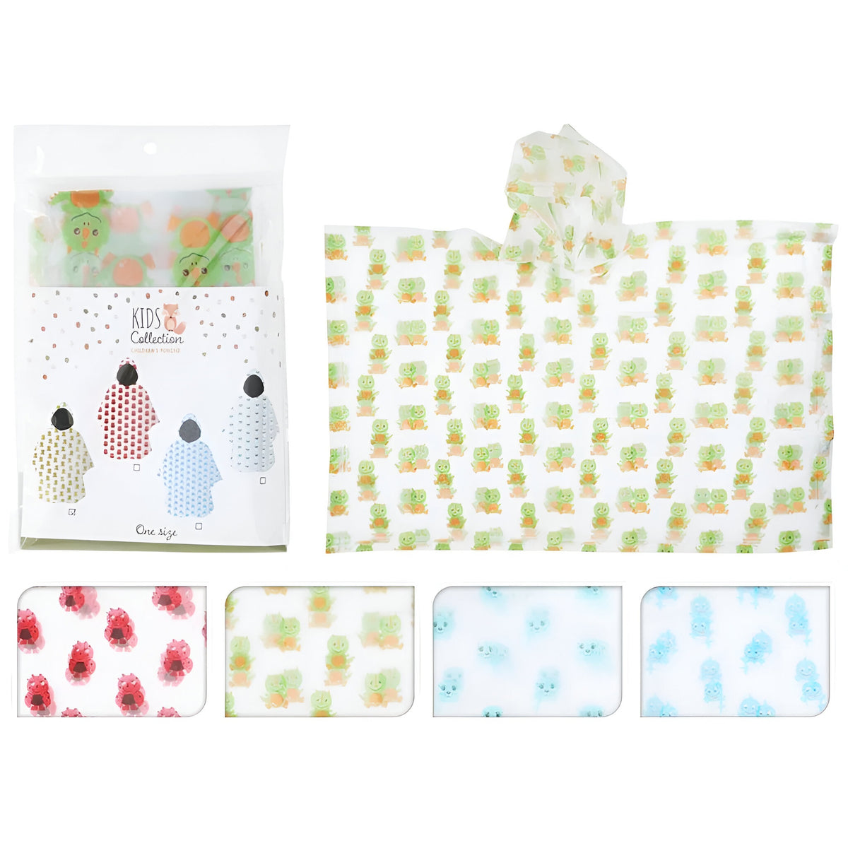 Kids Collection Childrens Poncho Assorted Colours One Size Pack of 1 RW1900190