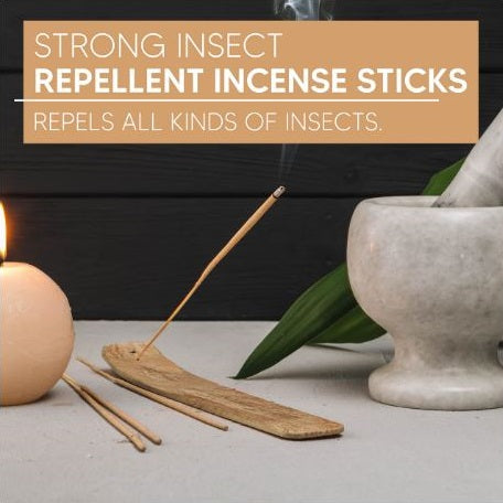 SiL Citronella Scented Incense Sticks with Wooden Holder Brown 125mm x 305mm x 10mm Pack of 100 OL0150 | Natural Mosquito Repellent for Outdoor and Indoor Use | Long-Lasting Fresh Fragrance