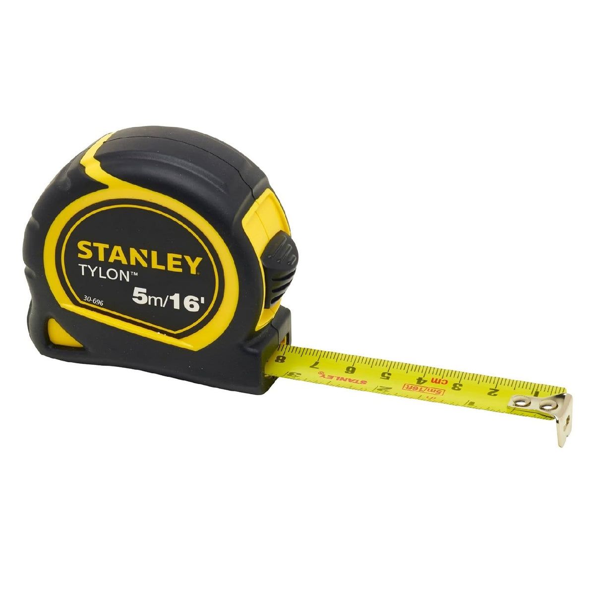 Stanley Tylon Tape Measure Black and Yellow 5Mtr -16ft 1-30-696