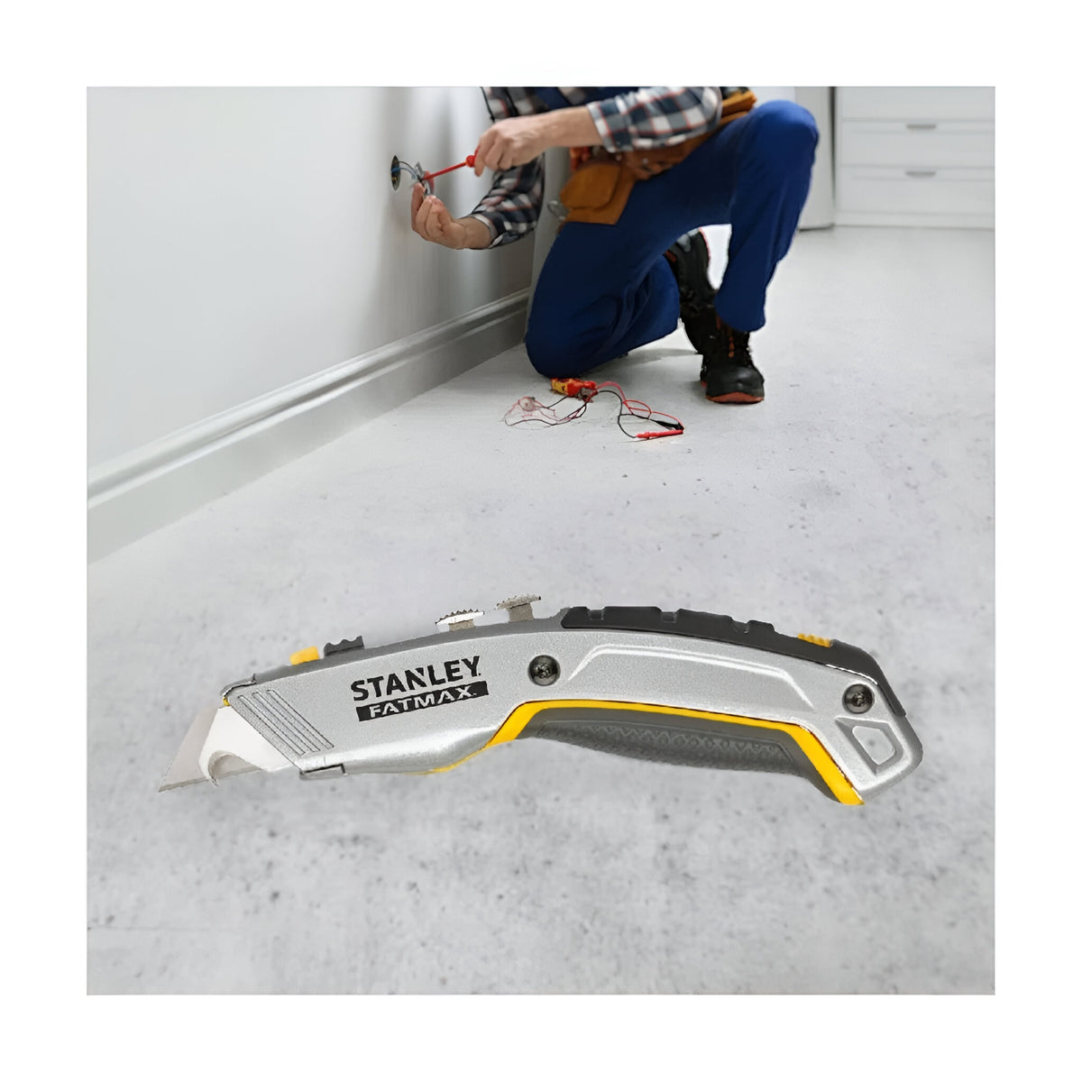 Stanley Fatmax Retractable Twin Blade Knife â€ŽSilver and Yellow 0-10-789