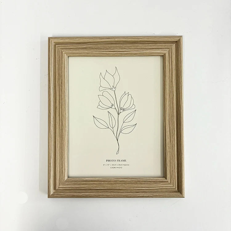 SiL Wooden Layer Edge Photo Frame with Stand and Hanging Hooks White 26cm x 31cm x 2cm 542g PH2634 | Elegant Picture Frames for Home and Office Decor