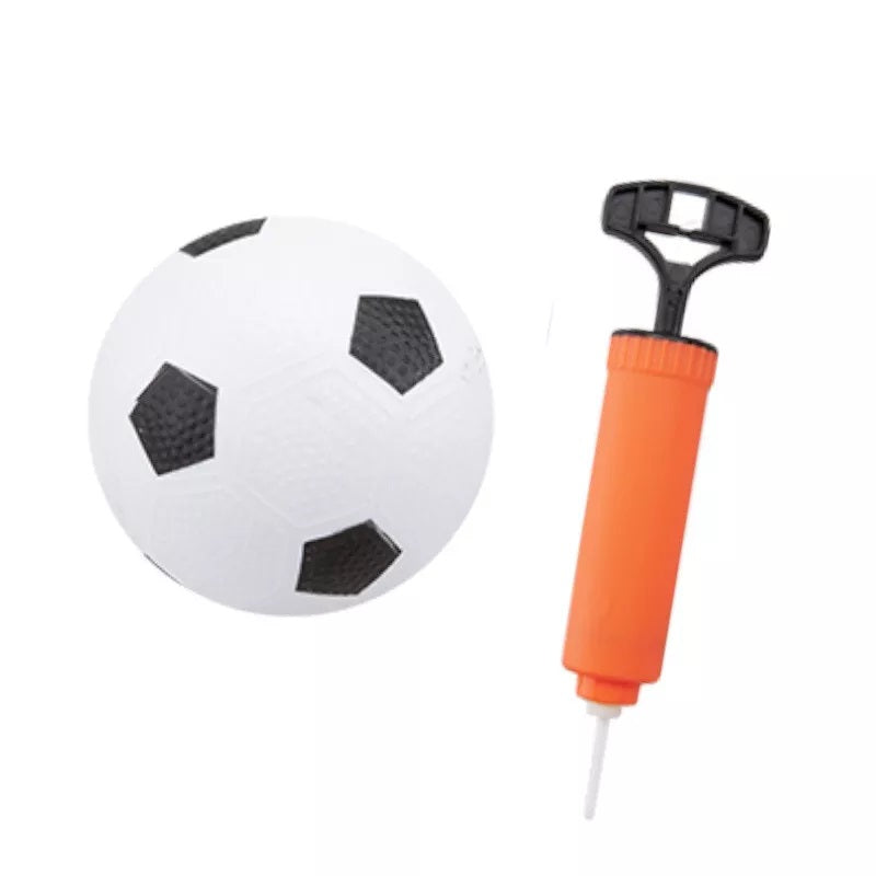 PMS Junior Football Goal and Ball Set Multicoloured 314011 | Kids Soccer Goal with Net-Ball and Pump | Easy to Assemble